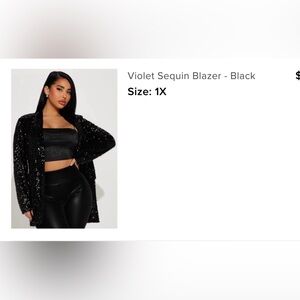 Sequin Blazer from Fashion Nova